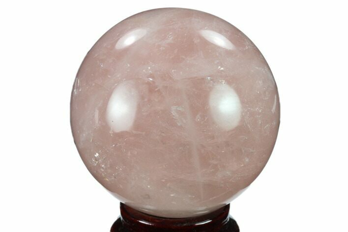 Polished Rose Quartz Sphere - Madagascar #133777